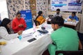 Delhi, India - November 19, 2022 Ã¢â¬â Basic routine health check-up camp has been organized by max hospital