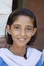 School children in class outside Delhi India