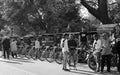 Street scene in Delhi. A busy shopping area in Old Delhi