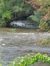 Delhi Metropark Rapids, Ann Arbor, Michigan,  Huron River Royalty Free Stock Photo