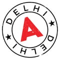 Delhi stamp rubber grunge