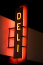 Deli Sign Glowing Royalty Free Stock Photo