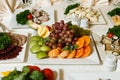 Delicacies and snacks in the buffet. Seafood. A gala reception. Banquet. Catering Royalty Free Stock Photo