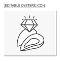 Delicacy line icon