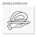 Delicacy line icon