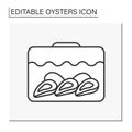 Delicacy line icon