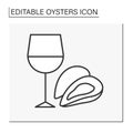 Delicacy line icon