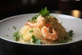 delicate angel hair pasta, tossed with shrimps and fresh herbs