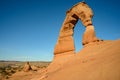 Delicate Arch in Arches National Park Royalty Free Stock Photo