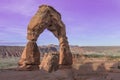 Delicate Arch in Arches National Park near Moab, Utah Royalty Free Stock Photo