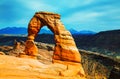 Delicate Arch at the Arches National Park, Utah, USA Royalty Free Stock Photo