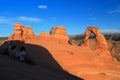 Delicate Arch in Evening Light, Arches National Park, Utah Royalty Free Stock Photo