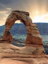 Delicate Arch in Arches National Park, Utah, United States Royalty Free Stock Photo