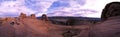 Delicate Arch Panorama Royalty Free Stock Photo