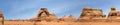 Delicate Arch panorama Royalty Free Stock Photo