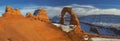 Delicate Arch Panorama Royalty Free Stock Photo