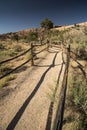 Delicate Arch pathway to upper viewpoint from lower viewpoint, Arches National Park Moab Utah Royalty Free Stock Photo