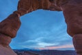 Delicate Arch after Sunset Royalty Free Stock Photo