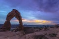 Delicate Arch after Sunset Royalty Free Stock Photo