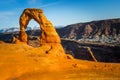 Delicate Arch Sunset Royalty Free Stock Photo
