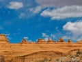 Delicate Arch from Viewpoint Royalty Free Stock Photo