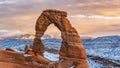 Delicate Arch WInter Sunset