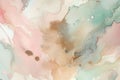 delicate background of the effect partially mixed layers of watercolor paints in pastel pale tones Royalty Free Stock Photo