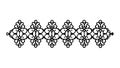 Delicate Black Lace Pattern Decorative Border Design, vector design Generative AI Royalty Free Stock Photo