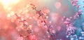 Delicate blooms bask in soft light, creating a mesmerizing tapestry