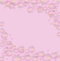 Pink background with light bubbles