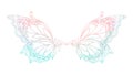 Delicate Butterfly Wings Design Element, Ethereal Illustration, vector design Generative AI Royalty Free Stock Photo