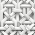 Delicate and captivating abstract geometric seamless pattern in an exquisite array of white shades