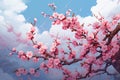 Delicate Cherry blossom tree. Generate Ai
