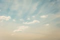 Delicate clouds on a blue sky background