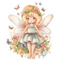 Delicate fairy character Royalty Free Stock Photo