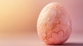 Delicate Floral Design Adorns Easter Egg Royalty Free Stock Photo