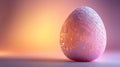 Delicate Floral Design Easter Egg Softly Lit Royalty Free Stock Photo