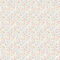 Delicate Floral Pattern with Soft Colors for Elegant Design Projects Royalty Free Stock Photo