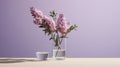 the delicate flowers in a glass on a table, creating a composition that emphasizes simplicity and elegance, statice and Royalty Free Stock Photo