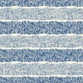 Delicate french lace effect seamless stripe pattern. Ornate provence style lacy ribbon country cottage decor background