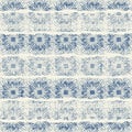 Delicate french lace effect seamless stripe pattern. Ornate provence style lacy ribbon country cottage decor background