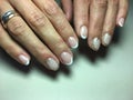 delicate french manicure