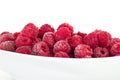 Delicate frozen red raspberries Royalty Free Stock Photo