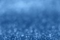 Delicate glitter bokeh light blue background. Creative and moody color of the picture Royalty Free Stock Photo