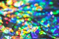 Delicate glitter bokeh rainbow background. Creative and moody color of the picture.