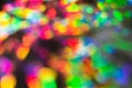 Delicate glitter bokeh rainbow background. Creative and moody color of the picture