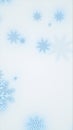 Delicate glowing blue snowflakes forming an abstract winter background with soft icy light Royalty Free Stock Photo