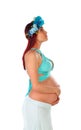 Delicate image of a pretty pregnant woman Royalty Free Stock Photo