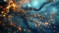 The delicate and intricate root system resembling the complex algorithms and coding behind blockchain networks Royalty Free Stock Photo