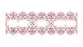 Delicate Lace Border: Elegant Seamless Decorative Trim, vector design Generative AI Royalty Free Stock Photo